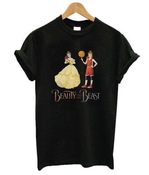 Beauty And The Beast Belle Basketball T Shirt