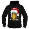 Beer Glass Santa Hat Hoodie