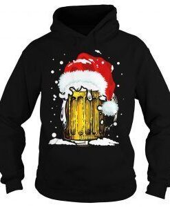 Beer Glass Santa Hat Hoodie