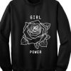Girl Power Rose Graphic Sweatshirt