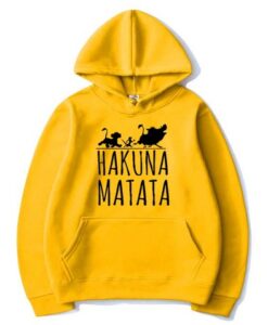 Hakuna Matata Hoodie Yellow