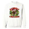 Merry Christmas Bloodhound Dog Sweatshirt