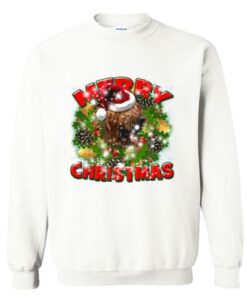 Merry Christmas Bloodhound Dog Sweatshirt