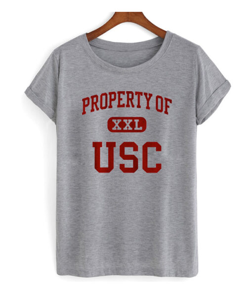 Property Of USC Logo T Shirt