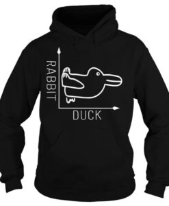 Rabbit Or Duck Hoodie Pullover