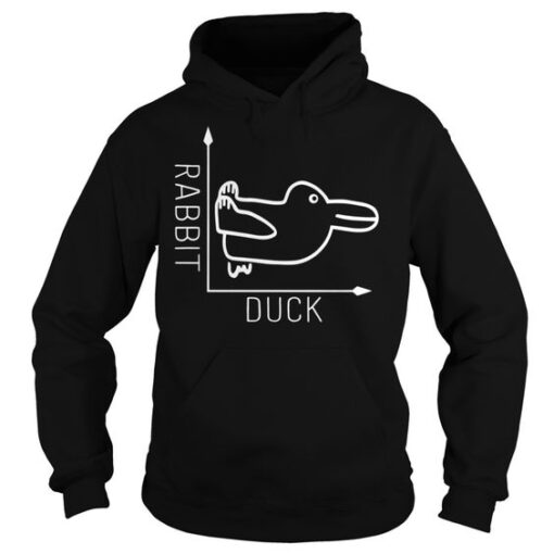 Rabbit Or Duck Hoodie Pullover