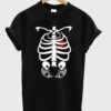 Twins Fetus Skeleton T Shirt