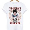 Vegeta Gym Power From Pain T Shirt