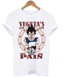 Vegeta Gym Power From Pain T Shirt