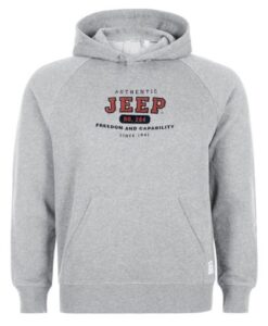 authentic jeep hoodie grey