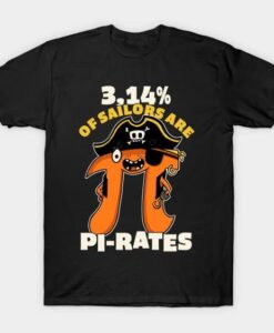 3,14% of Sailors are Pi Rates T Shirt