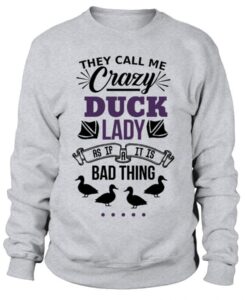 Crazy Duck Lady Crewneck sweatshirt