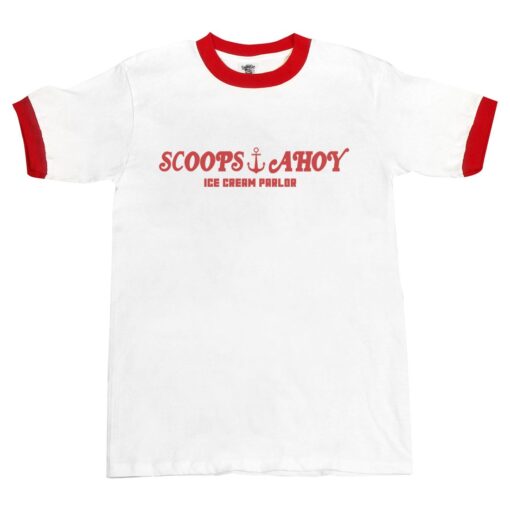 Scoops Ahoy Logo Ringer T shirt