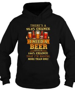 There's A 99.9 Chance I Need A Beer hoodie