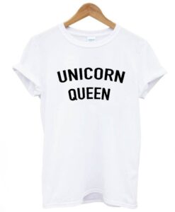 Unicorn Queen Font T Shirt