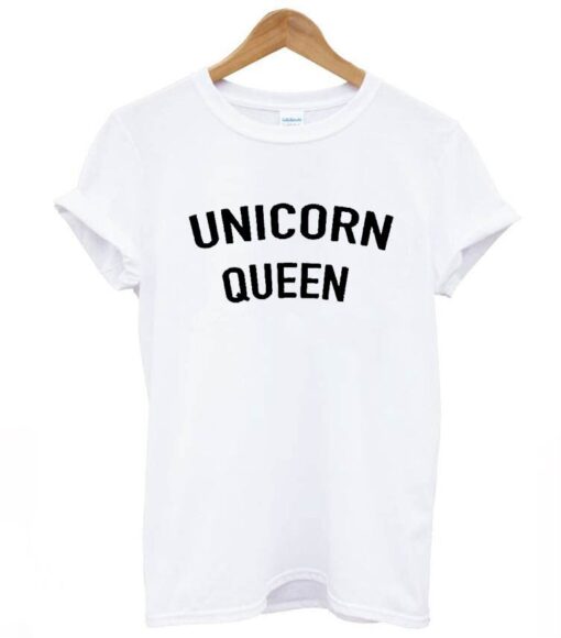 Unicorn Queen Font T Shirt