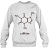caffeine molecule sweatshirt grey