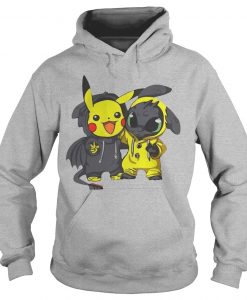 Baby Pikachu And Toothless Hoodie