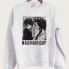 Be Famous Women Rolled Hair Bad Hair Day Sweater