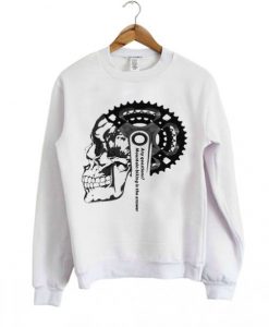 Bicycle Chainring Skull Sweatshirt