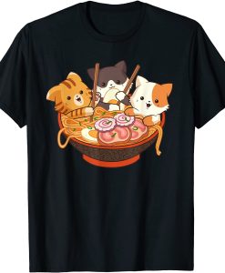 Cats Otaku Japanese ramen Tee