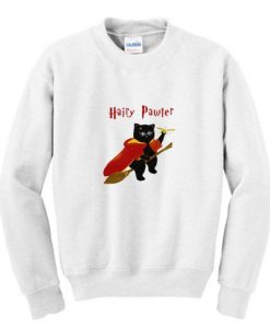 Flying Hairy Pawter Christmas Sweatshirt