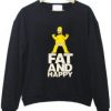 Homer Simpson Fat And Happy Sweater