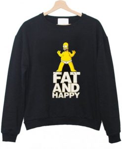 Homer Simpson Fat And Happy Sweater