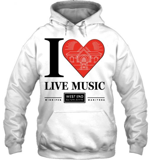 I Love Live Music Graphic Hoodie