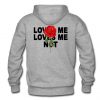 Loves Me Loves me not rose back Hoodie