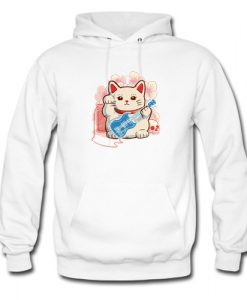 Lucky Cat Rockin Hoodie