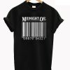 Midnight oil Barcode T Shirt
