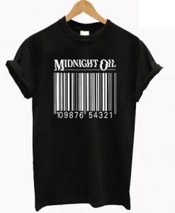 Midnight oil Barcode T Shirt