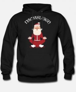 Namasleigh Funny Santa Yoga Christmas hoodie