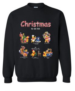 Pooh And Friends Christmas To Do List Sweater