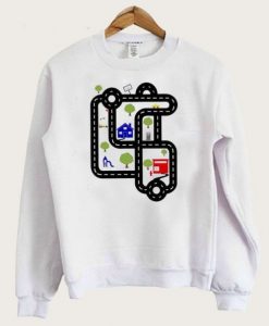 Road Map SVG Sweatshirt