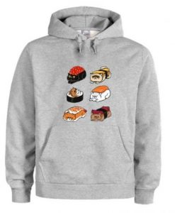 Sushi Persian Cat Hoodie