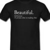 Beautiful Definition T Shirt