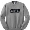 Cute Boxed Font Sweatshirt