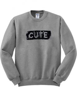 Cute Boxed Font Sweatshirt