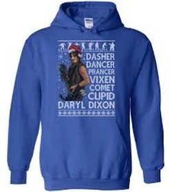 Dasher Dancer Prancer Vixen Daryl Dixon Christmas Hoodie