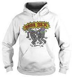 Harry Styles Keith Haring Safe Sex Hoodie