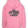 On Wednesdays We Sesh In Pink Hoodie Back