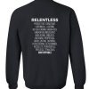Relentless definition Sweatshirt Back