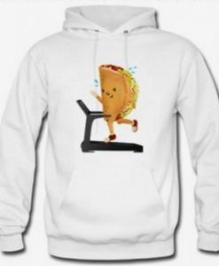 Taco Doing Treadmill Hoodie