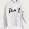 Teach Peace Art Font Sweatshirt