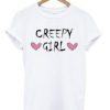 Creepy Girl Heart T Shirt