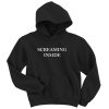 Screaming Inside hoodie black