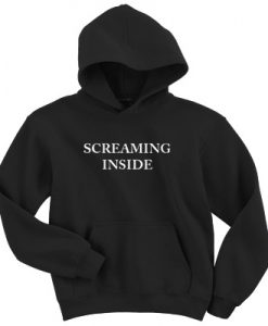 Screaming Inside hoodie black