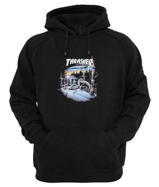 Thrasher Wolf Hoodie